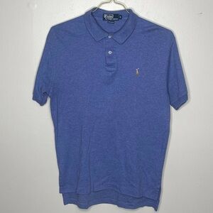 Polo Ralph Lauren Mens Preppy Casual Pony Short Sleeve Cotton Polo Shirt M Blue